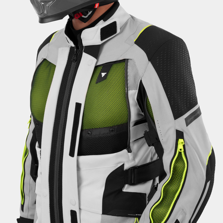 Kurtka tekstylna SHIMA HERO 3.0 G2 GREY/FLUO szary żółty fluo czarny