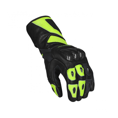 Rękawice sportowe SECA ATOM FLUO YELLOW czarny żółty fluo