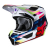 Kask cross FOX V2 KRESA MULTI biały granatowy czerwony różowy zielony fluo