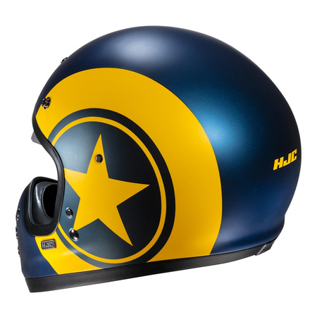 Kask integralny HJC V60 NYX BLUE/YELLOW niebieski żółty