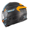 Kask szczękowy NZI COMBI 3 DUO METRIC ANTRACITE BLUE MATT szary niebieski
