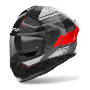 Kask integralny AIROH SPARK 2 ZENITH RED GLOSS czarny szary czerwony