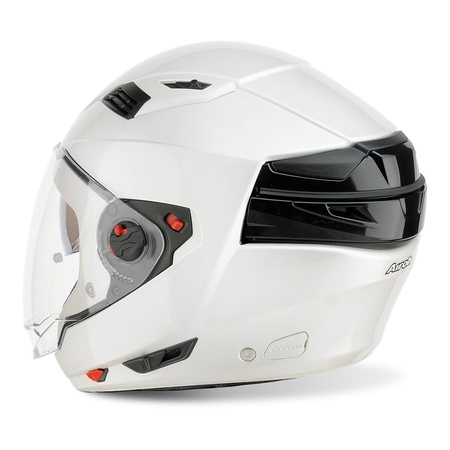 Kask szczękowy Airoh EXECUTIVE WHITE GLOSS biały
