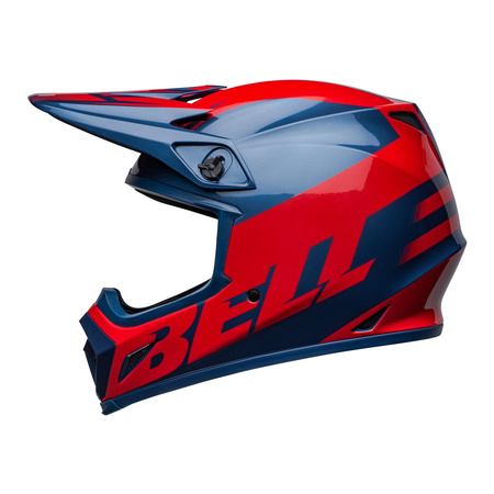 Kask cross BELL MX-9 MIPS DISRUPT TRUE BLUE/RED niebieski czerwony