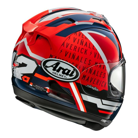 Kask integralny ARAI RX-7V EVO MAVERICK czerwony niebieski biały czarny