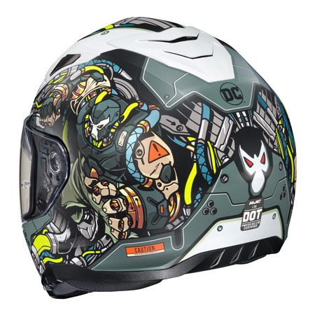 Kask integralny HJC I70 BANE DC COMICS KHAKI/WHITE zielony żółty biały czarny czerwony niebieski pomarańczowy