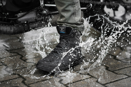 Trampki motocyklowe SHIMA REBEL MEN WP BLACK czarny żółty fluo