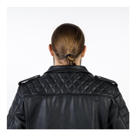 Kurtka skórzana OZONE RAMONES MODERN MATT BLACK czarny