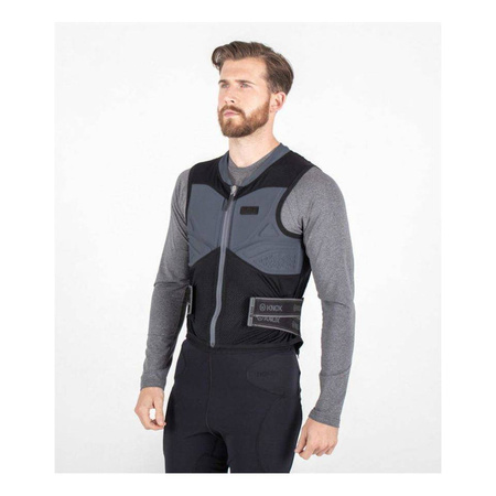 Kamizelka z protektorem pleców KNOX TRACK VEST czarny szary