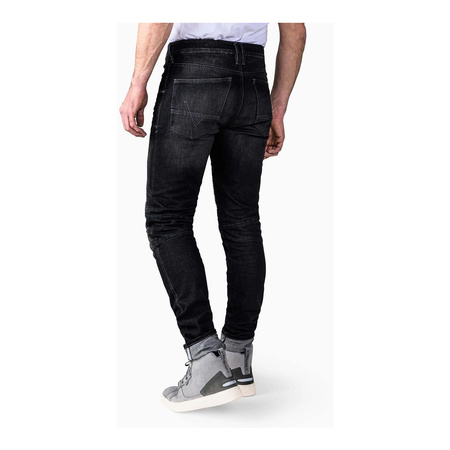 Jeansy motocyklowe REVIT MOTO 2 LONG DARK GREY USED szary