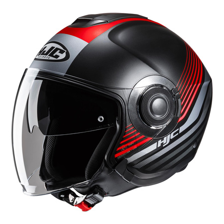 Kask otwarty HJC I40N DOVA RED/BLACK czerwony czarny