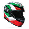 Kask integralny AGV K6 EXCITE CAMO/ITALY czerwony zielony biały czarny