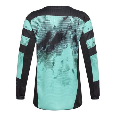 Bluza cross dziecięca FOX JUNIOR 180 KAIROS TURQUOISE czarny zielony niebieski