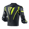 Kurtka skórzana REBELHORN REBEL BLACK/FLO YELLOW czarny żółty fluo szary