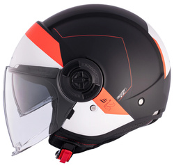Kask otwarty MT VIALE SV S 68 UNIT MATT RED czarny biały czerwony