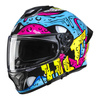 Kask integralny HJC C71 SQUEEZE BLUE/YELLOW niebieski żółty różowy czarny