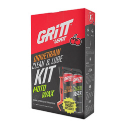 Zestaw do czyszczenia i smarowania łańcucha GRITT BY LEATT DRIVETRAIN KIT MOTO WAX
