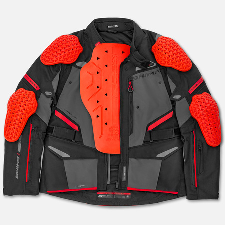 Kurtka tekstylna SHIMA DUNE RED czarny szary czerwony