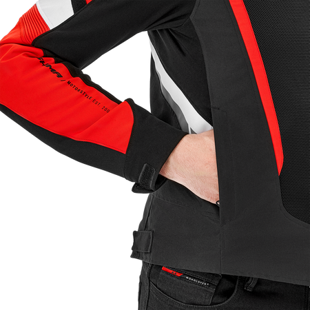 Kurtka tekstylna SHIMA MESH PRO 2.0 RED czarny czerwony biały