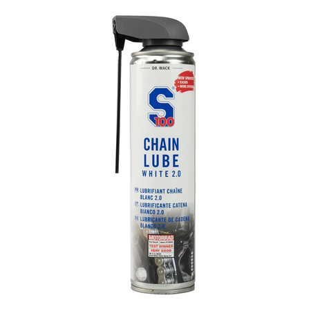 SMAR DO ŁAŃCUCHA W SPRAYU S100 CHAIN LUBE WHITE 400ML