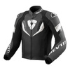 Kurtka skórzana REVIT QUANTUM 3 BLACK/ANTHRACITE czarny szary