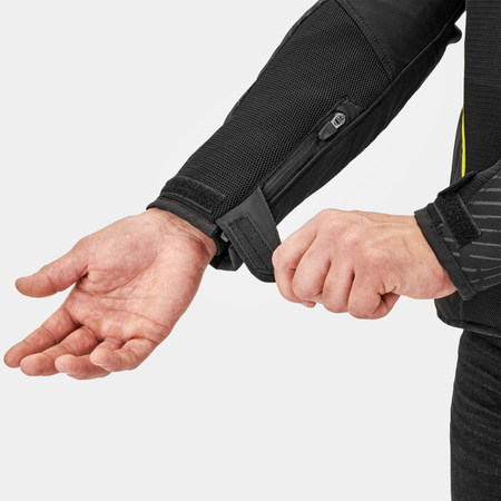 Kurtka tekstylna SHIMA SOLID 2.0 VENTED FLUO czarny żółty fluo