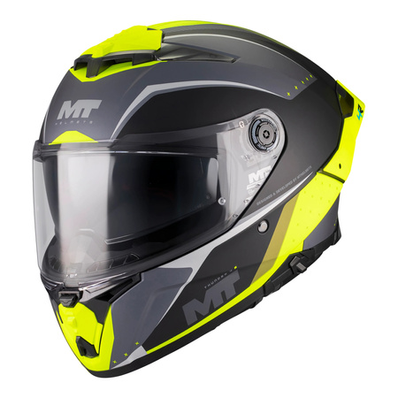 Kask integralny MT THUNDER 4 R SV WIND TUNNEL B3 MATT czarny szary żółty fluo