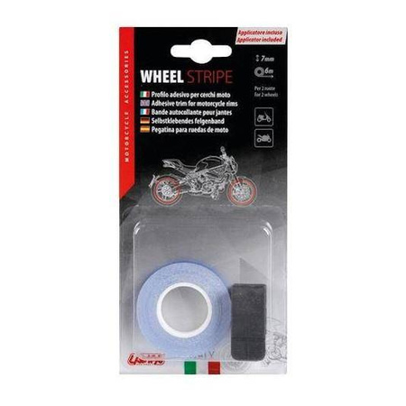 Taśma paski na rant felgi LAMPA RACING BLUE