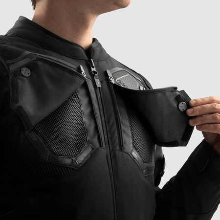 Kurtka tekstylna REBELHORN BORG II BLACK czarny