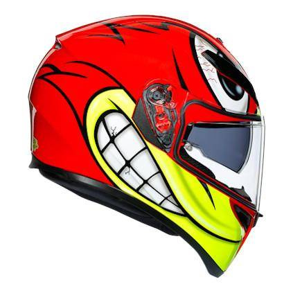 Kask integralny AGV K3 SV BIRDY RED czerwony żółty biały