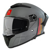 Kask integralny MT THUNDER 4 SV MIL MATT GREY szary czerwony