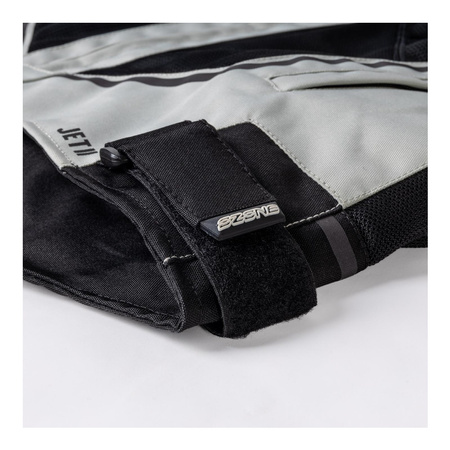 Kurtka tekstylna OZONE JET II ICE/BLACK czarny biały