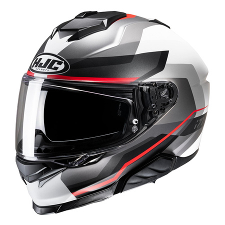 Kask integralny HJC I71 NIOR GREY/RED szary czerwony biały