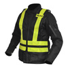 Kamizelka odblaskowa OZONE POLSKA BLACK/FLUO YELLOW czarny żółty fluo