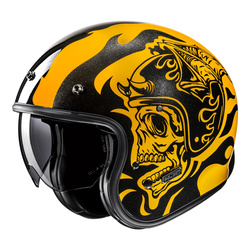 Kask otwarty HJC V31 FLAME YELLOW/BLACK żółty czarny