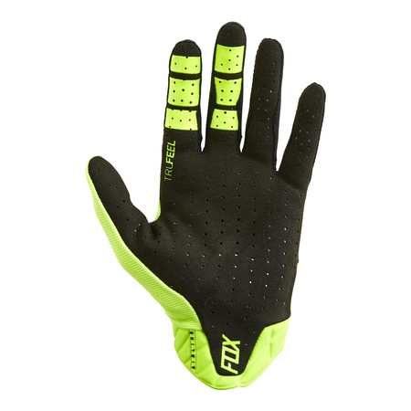 Rękawice cross FOX AIRLINE FLUORESCENT YELLOW żółty fluo czarny