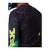 Koszulka rowerowa FOX FLEXAIR Z DŁUGIM RĘKAWEM LUNAR BLACK czarny niebieski żółty fluo