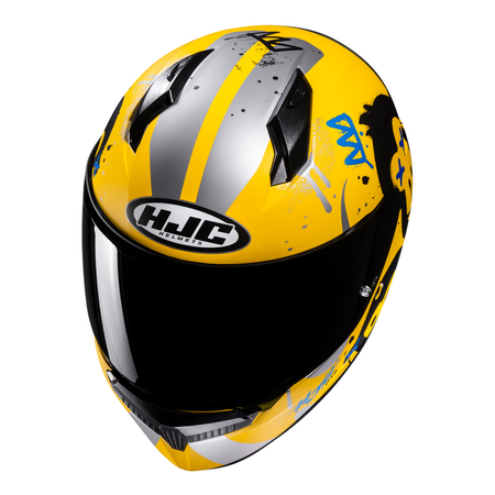 Kask integralny HJC C10 GETI YELLOW/SILVER żółty srebrny czarny niebieski