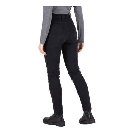 Jeansy motocyklowe damskie KNOX SCARLETT BLACK czarny
