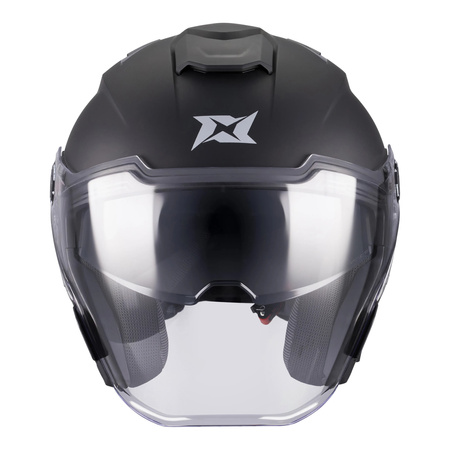 Kask otwarty AXXIS BLAZER SV SOLID A1 MATT BLACK czarny mat