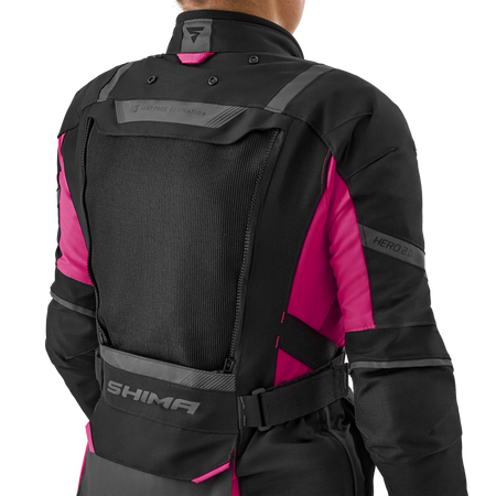 Kurtka tekstylna damska SHIMA HERO 2.0 LADY PINK czarny szary różowy