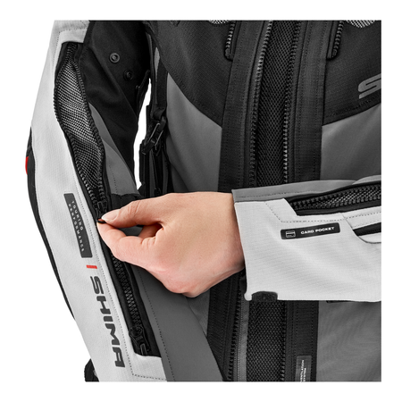 Kurtka tekstylna damska SHIMA TRACKER LADY LIGHT GREY szary