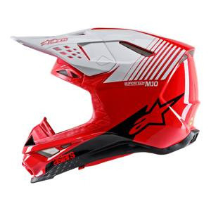 Kask cross ALPINESTARS SUPERTECH S-M10 DYNO RED/WHITE czerwony biały czarny