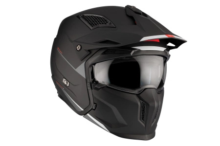 Kask otwarty MT STREETFIGHTER SV S SOLID MATT BLACK czarny mat