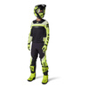 Spodnie cross FOX FLEXAIR EFEKT FLUO YELLOW czarny żółty fluo
