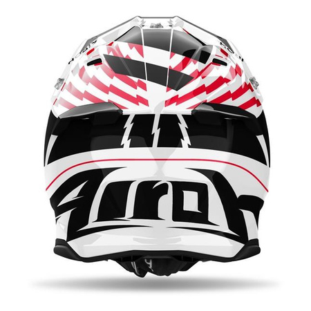 Kask cross AIROH TWIST 3 THUNDER RED GLOSS czerwony biały czarny