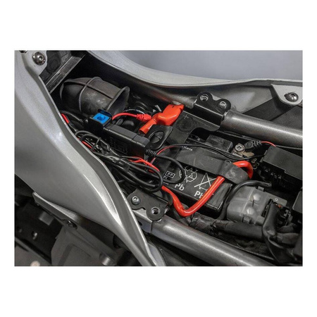 Adapter QUAD LOCK wodoodporny 12V - USB czarny