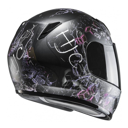 Kask integralny dziecięcy HJC CL-Y VELA BLACK/PINK czarny różowy biały