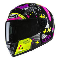Kask integralny HJC Y10 MIKA BLACK/PINK czarny różowy