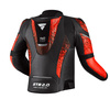 Kurtka skórzana SHIMA STR 2.0 BRIGHT RED czarny czerwony fluo